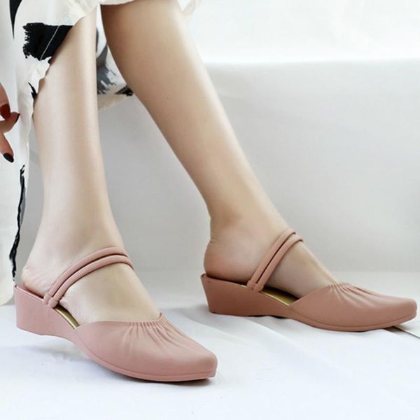 slippers summer women pvc pointed toe wedges heel platform 2021 casual slides outdoor female ladies shoes zapatos de mujer, Black
slippers summer women pvc pointed toe wedges heel platform 2021 casual slides outdoor female ladies shoes zapatos de mujer, Black