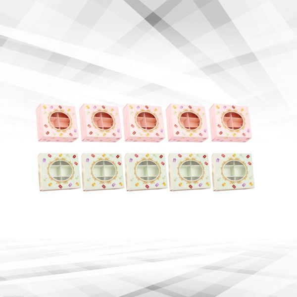 10pcs macaron storage case baking box 6-grids small cookie cake dessert party gift containers with clear window ligh wrap
10pcs macaron storage case baking box 6-grids small cookie cake dessert party gift containers with clear window ligh wrap