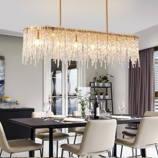 chandeliers crystal chandelier long simple creative restaurant light art led island
chandeliers crystal chandelier long simple creative restaurant light art led island