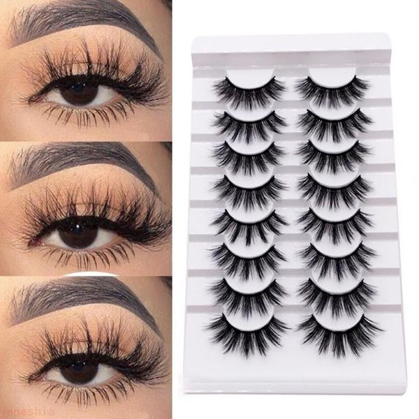 false eyelashes 8 pairs/ set long lasting anti-allergies cosmetic natural look mink flase lashes for girl
false eyelashes 8 pairs/ set long lasting anti-allergies cosmetic natural look mink flase lashes for girl