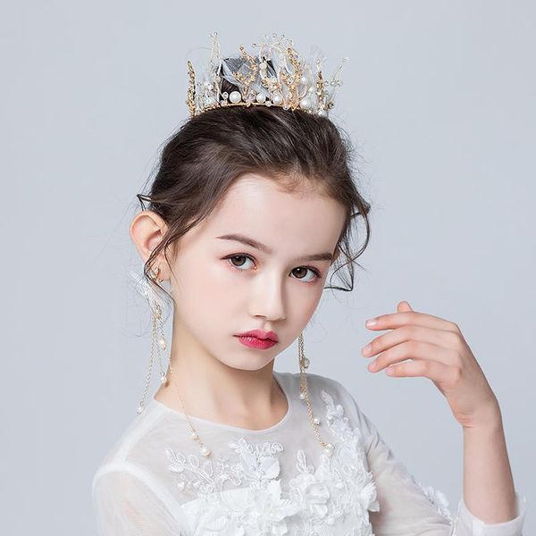 hair clips & barrettes fashion crystal crowns earrings for kids child girls pearls tiaras diadems pography wedding party accessories, Golden;silver
hair clips & barrettes fashion crystal crowns earrings for kids child girls pearls tiaras diadems pography wedding party accessories, Golden;silver