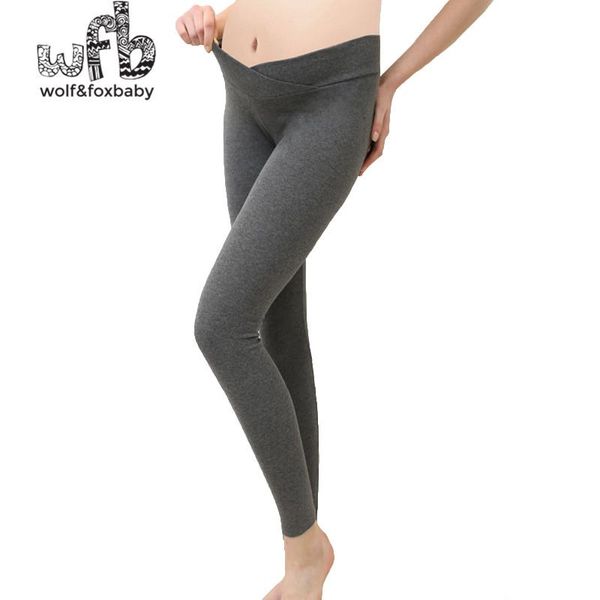 maternity bottoms retail cotton solid color pregnant women leggings pants outside spring fall autumn, White 
maternity bottoms retail cotton solid color pregnant women leggings pants outside spring fall autumn, White