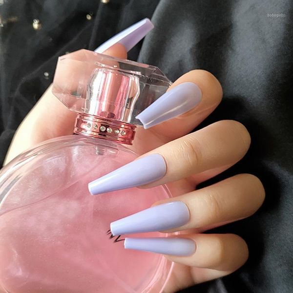 24pcs false nails with adhesive light purple long ballerina detachable nail tips glue press on coffin1, Red;gold
24pcs false nails with adhesive light purple long ballerina detachable nail tips glue press on coffin1, Red;gold