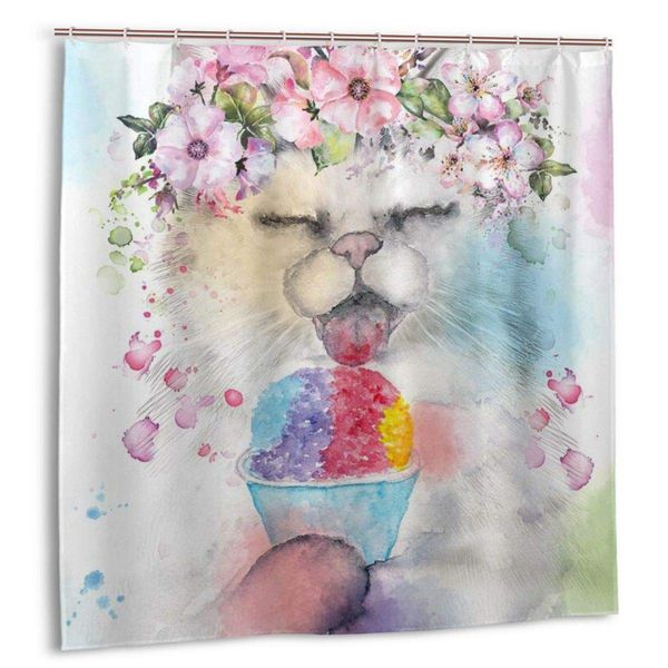 shower curtain,cute cat ice cream blue and pink animal floral flower girl summer,custom design waterproof shower curtains
shower curtain,cute cat ice cream blue and pink animal floral flower girl summer,custom design waterproof shower curtains