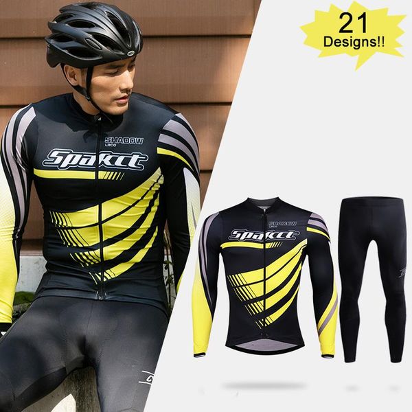 spakct 2021 men set men's cycling jersey ciclismo clothing sports team road bike bicycle mens long sleeve pants padded racing sets, Black;blue
spakct 2021 men set men's cycling jersey ciclismo clothing sports team road bike bicycle mens long sleeve pants padded racing sets, Black;blue