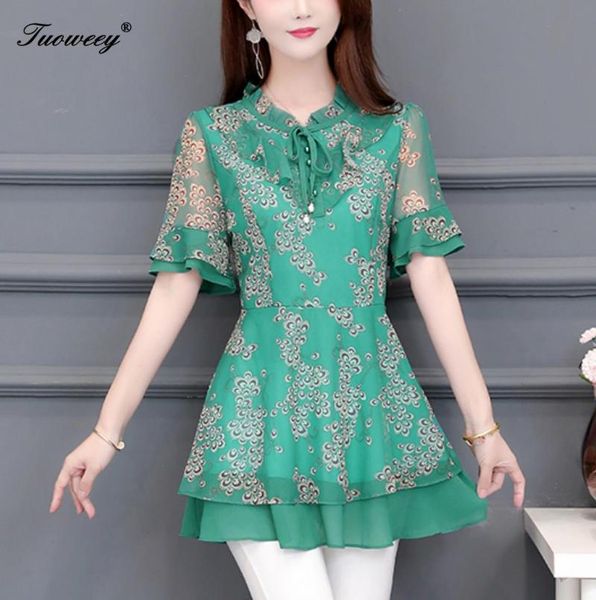 ruffles chiffon blouse women spring 2021 summer retro stand collar short sleeve ladies shirts blusa fashion casual female women's blou, White
ruffles chiffon blouse women spring 2021 summer retro stand collar short sleeve ladies shirts blusa fashion casual female women's blou, White