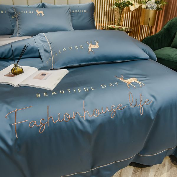 nordic ins summer light luxury four piece set ice silk naked sleeping european style quilt cover fitted sheet bedding 4
nordic ins summer light luxury four piece set ice silk naked sleeping european style quilt cover fitted sheet bedding 4