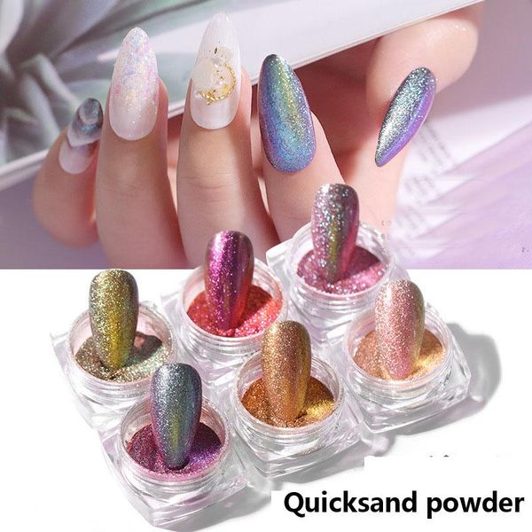 nail glitter 6-piece flash quicksand color sandy powder shiny luxury art sequin pigment flake dust 3d decoration, Silver;gold
nail glitter 6-piece flash quicksand color sandy powder shiny luxury art sequin pigment flake dust 3d decoration, Silver;gold
