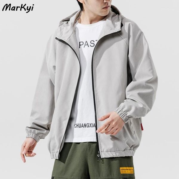 markyi 2021 autumn fashion hooded men's jacket men streetwear zipper jackets and coats, Black;brown
markyi 2021 autumn fashion hooded men's jacket men streetwear zipper jackets and coats, Black;brown