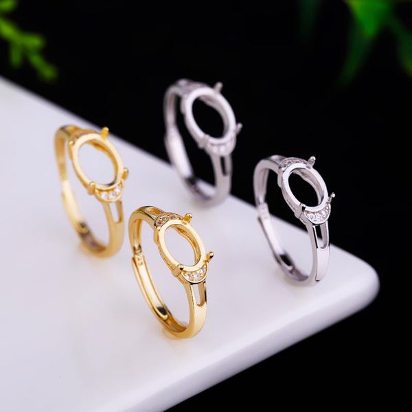 cluster rings 925 sterling silver women engagement wedding ring cz 7x9mm 6x8mm oval cabochon semi mount fit amber agate gemstone setting, Golden;silver
cluster rings 925 sterling silver women engagement wedding ring cz 7x9mm 6x8mm oval cabochon semi mount fit amber agate gemstone setting, Golden;silver