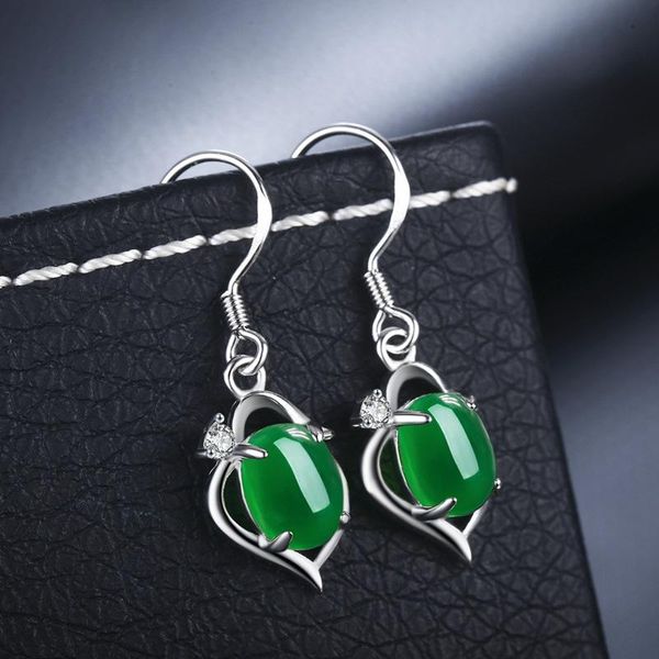 dangle & chandelier natural green chalcedony hand-carved drop earrings fashion boutique jewelry women's agate gift, Silver
dangle & chandelier natural green chalcedony hand-carved drop earrings fashion boutique jewelry women's agate gift, Silver