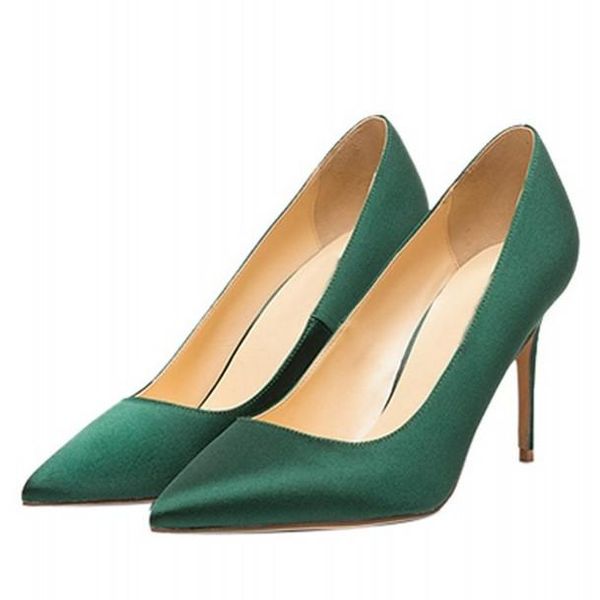 dress shoes woman concise fashion pointed toe women thin heels satin pumps ladies red wedding high heel c051a, Black
dress shoes woman concise fashion pointed toe women thin heels satin pumps ladies red wedding high heel c051a, Black