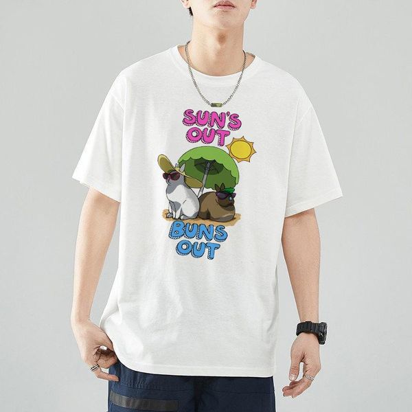 men's t-shirts sun's out buns classic t-shirt arrival of men oversize azmin bean retro punk vintage congo ulzzang clothing 2021, White;black
men's t-shirts sun's out buns classic t-shirt arrival of men oversize azmin bean retro punk vintage congo ulzzang clothing 2021, White;black