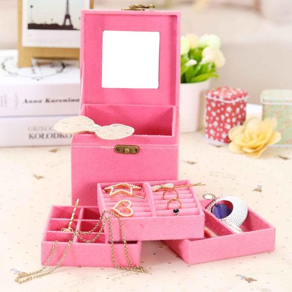 portable jewelry box organiser three layer storage case for rings earrings necklace bracelets gifts woman boxes & bins
portable jewelry box organiser three layer storage case for rings earrings necklace bracelets gifts woman boxes & bins