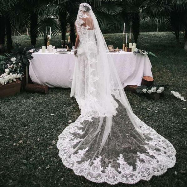 bridal veils arrival white colour lace edge casamentos boho veil 3meter long tulle accessoire de mariage, Black
bridal veils arrival white colour lace edge casamentos boho veil 3meter long tulle accessoire de mariage, Black
