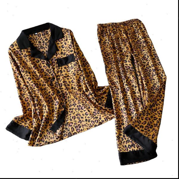 leopard pyjamas stripe satin womens sleepwears pajamas sets spring long sleeve 2 pcs casual silk home clothing sleepwear, Black;red
leopard pyjamas stripe satin womens sleepwears pajamas sets spring long sleeve 2 pcs casual silk home clothing sleepwear, Black;red