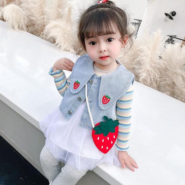 clothing sets 2021 girls cartoon pattern denim vest 3 pieces o-neck long sleeve spring and autumn baby kids clothes for 0-5 years old, White
clothing sets 2021 girls cartoon pattern denim vest 3 pieces o-neck long sleeve spring and autumn baby kids clothes for 0-5 years old, White