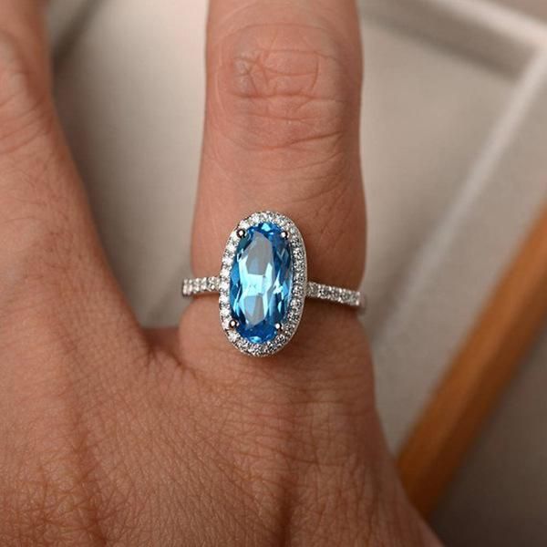 wedding rings exquisite silver plated band oval cut blue zircon cocktail party women's ring bridal jewelry fashion crystal gifts, Slivery;golden
wedding rings exquisite silver plated band oval cut blue zircon cocktail party women's ring bridal jewelry fashion crystal gifts, Slivery;golden