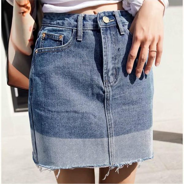 skirts ladies denim patchwork holiday relax skirt, Black