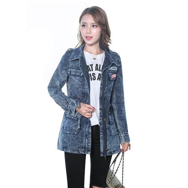 women's jackets bf zipper jeans denim jacket female spring coat mid-length windbreaker korean style plus size pocket bomber, Black;brown
women's jackets bf zipper jeans denim jacket female spring coat mid-length windbreaker korean style plus size pocket bomber, Black;brown