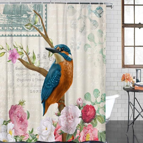vintage flowers and birds shower curtain polyester fabric waterproof curtains modern bathroom
vintage flowers and birds shower curtain polyester fabric waterproof curtains modern bathroom