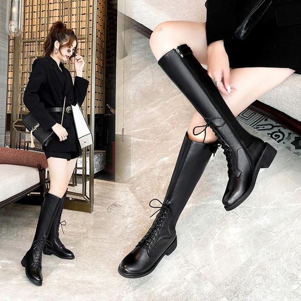 boots 2021 winter women fashion slim stretch platform knee high long ladies over the, Black 
boots 2021 winter women fashion slim stretch platform knee high long ladies over the, Black
