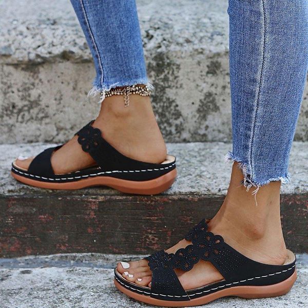 sandals women plus size summer shoes heels sandalias mujer soft bottom wedges flip flops chalas, Black
sandals women plus size summer shoes heels sandalias mujer soft bottom wedges flip flops chalas, Black