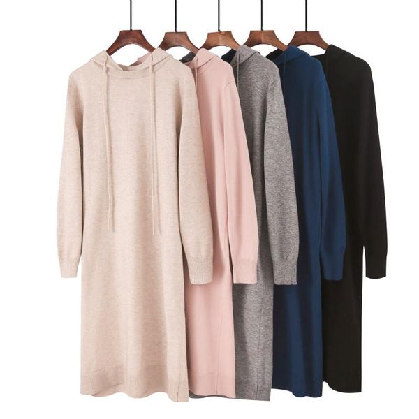 women's hoodies & sweatshirts ladies hooded sweatshirt casual solid color plus size loose knit hoodie long dress pullover elasticity so, Black
women's hoodies & sweatshirts ladies hooded sweatshirt casual solid color plus size loose knit hoodie long dress pullover elasticity so, Black