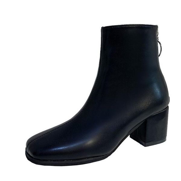 boots pointed toe zipper thick high heels booties botas mujer pu leather ankle women footwear winter plus velvet ladies shoes, Black
boots pointed toe zipper thick high heels booties botas mujer pu leather ankle women footwear winter plus velvet ladies shoes, Black
