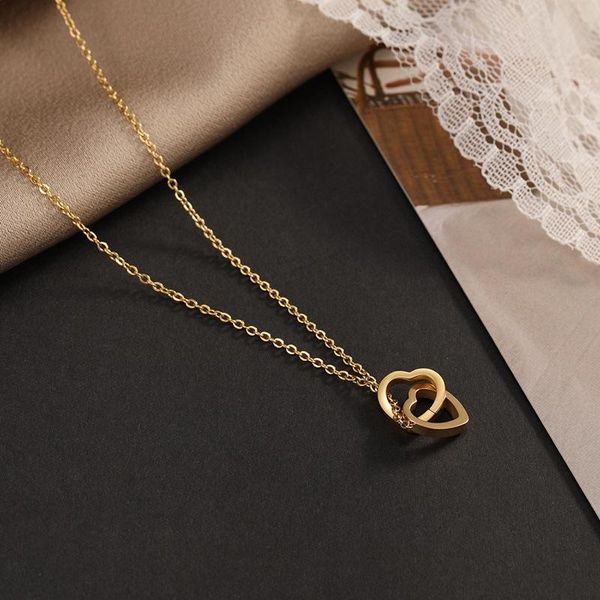 pendant necklaces double layer simple tassel necklace ladies gold-plated zircon clavicle chain jewelry stainless steel, Silver
pendant necklaces double layer simple tassel necklace ladies gold-plated zircon clavicle chain jewelry stainless steel, Silver