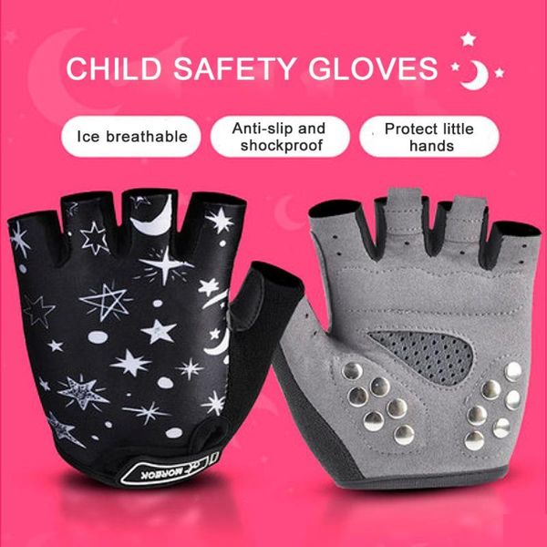 cycling gloves half finger kids shockproof child bike bicycle glove skateboard roller skate boys girls 3-12 age, Black
cycling gloves half finger kids shockproof child bike bicycle glove skateboard roller skate boys girls 3-12 age, Black