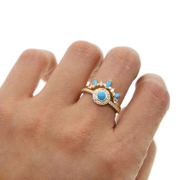 wedding rings gold color fashion jewelry ring set pave white cz blue turquoises stone women full finger engagement, Slivery;golden
wedding rings gold color fashion jewelry ring set pave white cz blue turquoises stone women full finger engagement, Slivery;golden