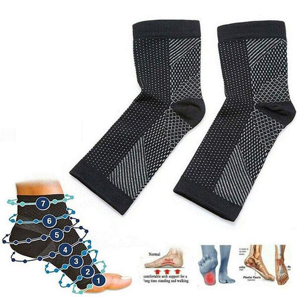 ankle support 1 pair anti fatigue compression foot sleeve brace sock for plantar arthritis sore achy heel pain sports anklet, Blue;black
ankle support 1 pair anti fatigue compression foot sleeve brace sock for plantar arthritis sore achy heel pain sports anklet, Blue;black