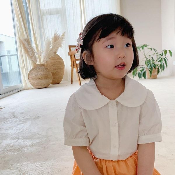 summer 2021 korean style jacquard baby girls pure color shirts short-sleeved peter-pan collar toddlers kids blouses, White;black
summer 2021 korean style jacquard baby girls pure color shirts short-sleeved peter-pan collar toddlers kids blouses, White;black