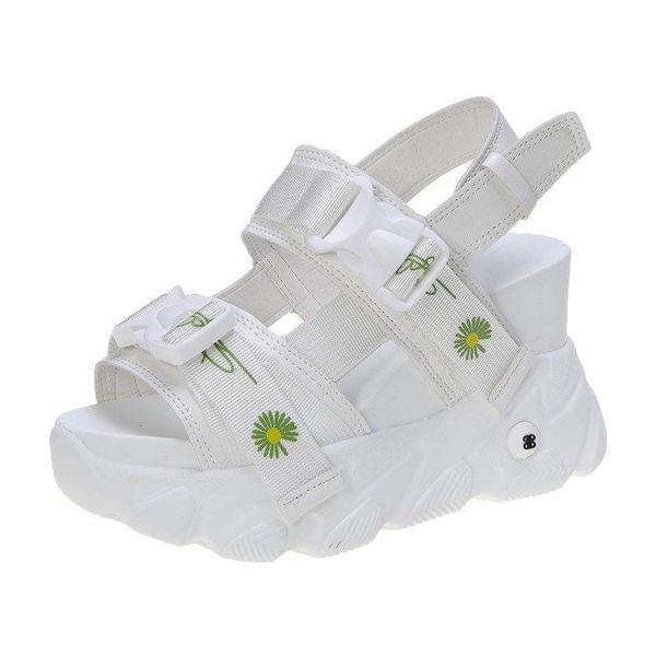 dress shoes summer women sandals daisy buckle design black white platform fashion comfortable woman 10cm thick bottom beach
dress shoes summer women sandals daisy buckle design black white platform fashion comfortable woman 10cm thick bottom beach