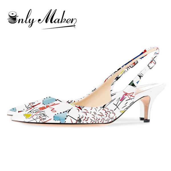 sandals women's pointed toe slingback sandals ankle strap kitten heels pumps party wedding graffiti shoes 6.5cm high us5-us15, Black
sandals women's pointed toe slingback sandals ankle strap kitten heels pumps party wedding graffiti shoes 6.5cm high us5-us15, Black
