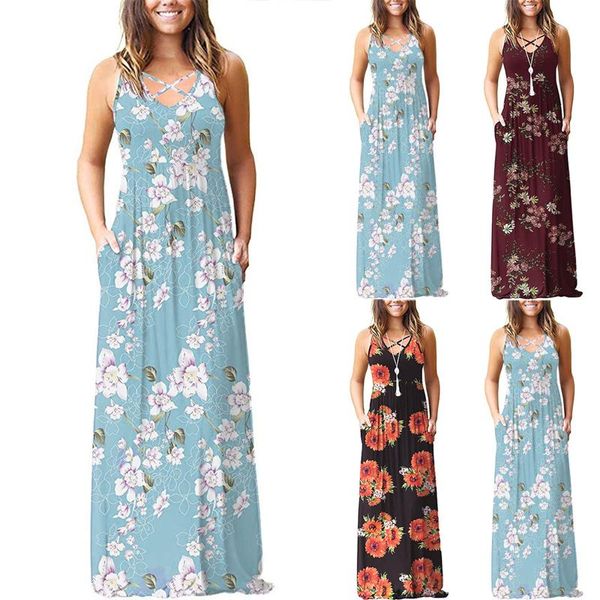 casual dresses 2021 women solid sleeveless v-neck sling pockets camisole long dress summer boho beach loose plus size, Black;gray
casual dresses 2021 women solid sleeveless v-neck sling pockets camisole long dress summer boho beach loose plus size, Black;gray