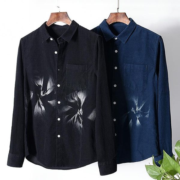 men's casual shirts 2021 autumn 100% cotton corduroy shirt men long sleeves floral bottoming male over size camisa, White;black
men's casual shirts 2021 autumn 100% cotton corduroy shirt men long sleeves floral bottoming male over size camisa, White;black