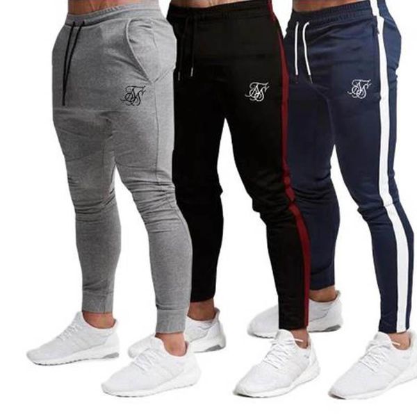 men's pants sik silk fitness skinny trousers spring elastic bodybuilding pant workout track bottom men joggers sweatpants, Black
men's pants sik silk fitness skinny trousers spring elastic bodybuilding pant workout track bottom men joggers sweatpants, Black