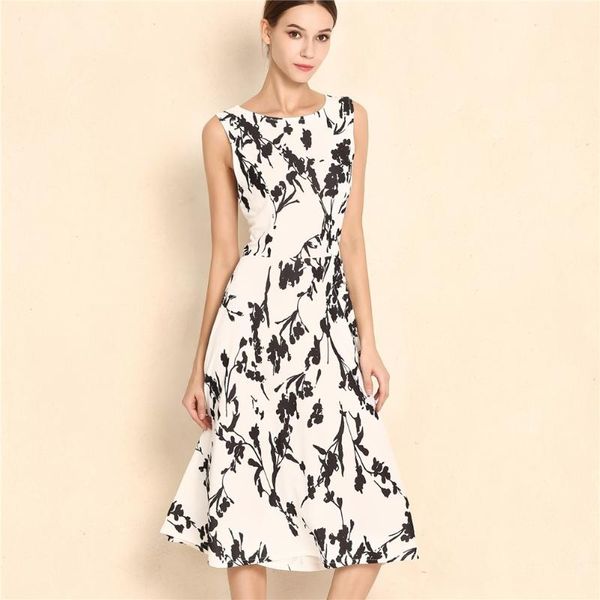 hepburn style floral printing vintage dress women sleeveless large swing party plus size s-3xl casual dresses, Black;gray
hepburn style floral printing vintage dress women sleeveless large swing party plus size s-3xl casual dresses, Black;gray