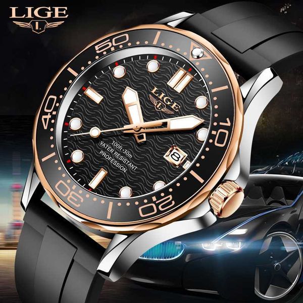 mens watches silicone strap waterproof watch for lige brand luxury sports quartz wristwatch relogio masculino 210728, Slivery;brown
mens watches silicone strap waterproof watch for lige brand luxury sports quartz wristwatch relogio masculino 210728, Slivery;brown