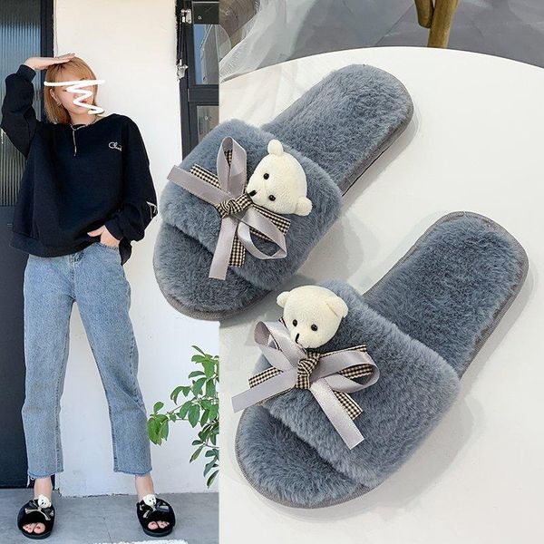 winter women home slippers with faux fur fashion warm shoes lovely animal bear woman slip on flats female slides crow black pink
winter women home slippers with faux fur fashion warm shoes lovely animal bear woman slip on flats female slides crow black pink