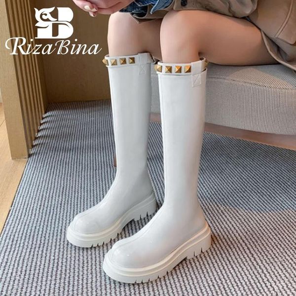 boots rizabina size 33-40 women knee high real leather rivets chunky ins ladies shoes winter fashion cool long boot footwear, Black
boots rizabina size 33-40 women knee high real leather rivets chunky ins ladies shoes winter fashion cool long boot footwear, Black