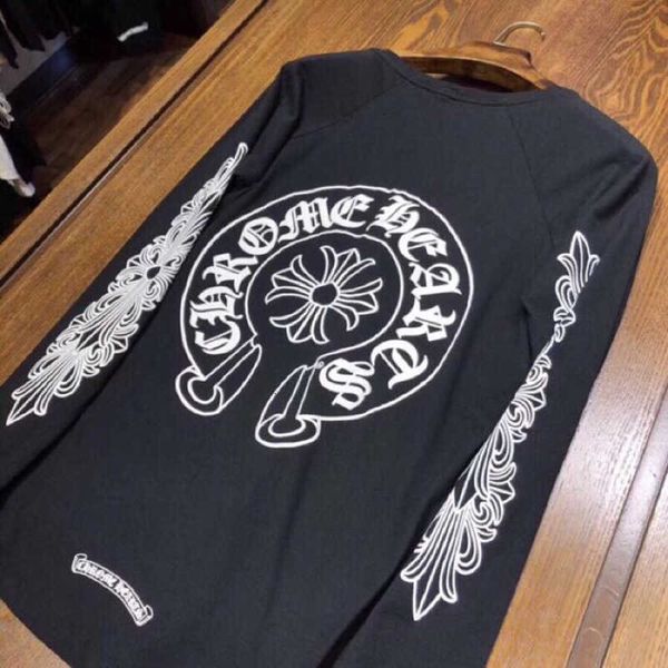 brand crosin crosin t-shirt chrome/hearts long sleeve 20 men's autumn horseshoe print raglan middle and elder women's t-lov, Black
brand crosin crosin t-shirt chrome/hearts long sleeve 20 men's autumn horseshoe print raglan middle and elder women's t-lov, Black