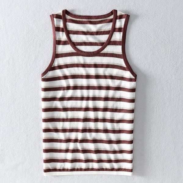 men' tank men summer casual cotton linen yarn dye vest korean japan style striped sleeveless round neck simple pullover navy male, White;black
men' tank men summer casual cotton linen yarn dye vest korean japan style striped sleeveless round neck simple pullover navy male, White;black