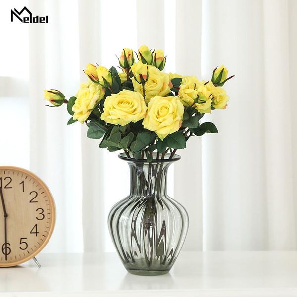 decorative flowers & wreaths 1 head bud roses silk artificial small branch fake valentine's day wedding decor indoor flores diy supplie
decorative flowers & wreaths 1 head bud roses silk artificial small branch fake valentine's day wedding decor indoor flores diy supplie