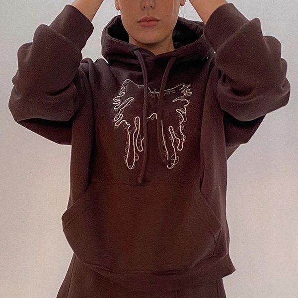 women's hoodies & sweatshirts oeak y2k fashion streetwear long sleeve graphic embroidery 90s style vintage autumn, Black
women's hoodies & sweatshirts oeak y2k fashion streetwear long sleeve graphic embroidery 90s style vintage autumn, Black
