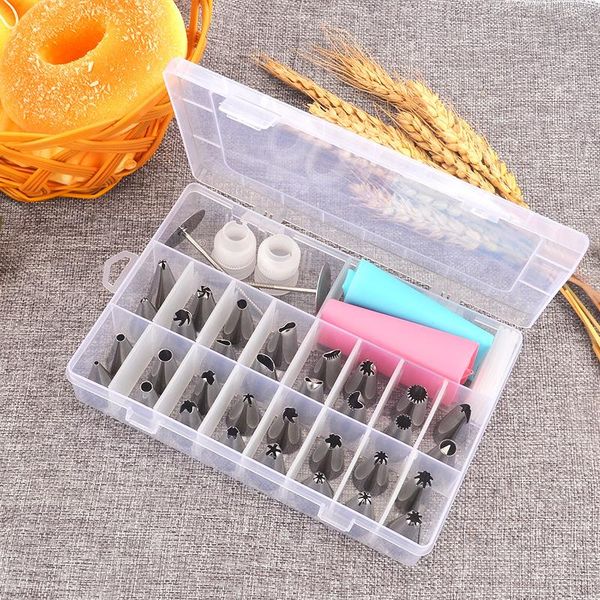 baking & pastry tools 24/32pcs diy stainless steel nozzles cake dessert decoration bag decorating mouth set mold decor tool
baking & pastry tools 24/32pcs diy stainless steel nozzles cake dessert decoration bag decorating mouth set mold decor tool