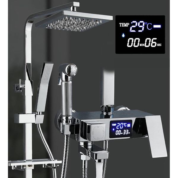 senlesen shower faucet bathroom all-copper intelligent digital display pressurized and cold household sets
senlesen shower faucet bathroom all-copper intelligent digital display pressurized and cold household sets