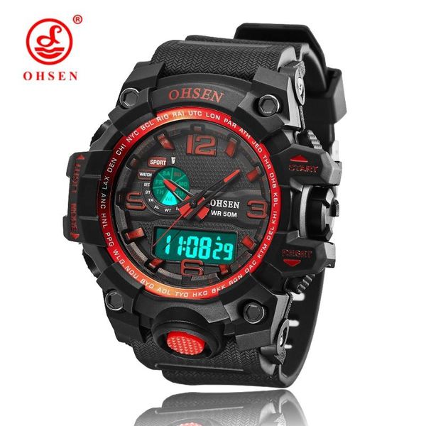digital quartz sport mens wristwatch gifts 50m waterproof led diving military red silicone wach relogio masculino wristwatches, Slivery;brown
digital quartz sport mens wristwatch gifts 50m waterproof led diving military red silicone wach relogio masculino wristwatches, Slivery;brown